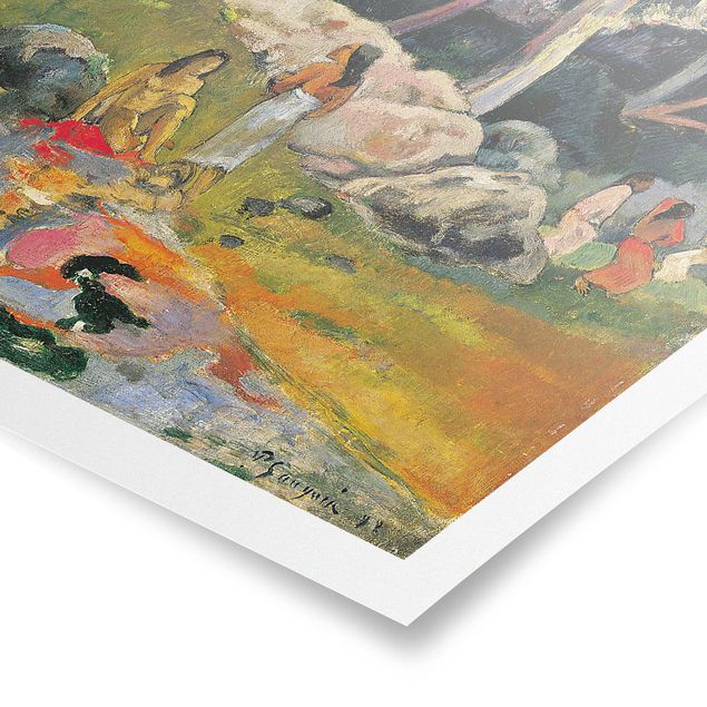 Kunstkopie Poster Paul Gauguin - Flussufer