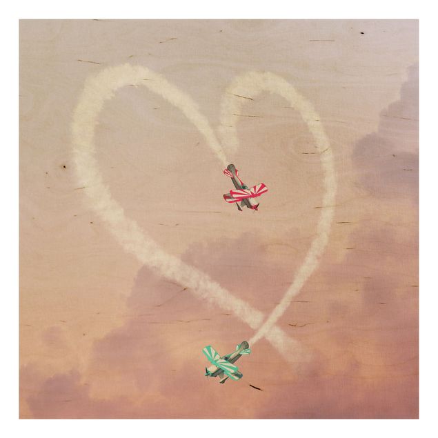Jonas Loose Bilder Herz mit Flugzeugen