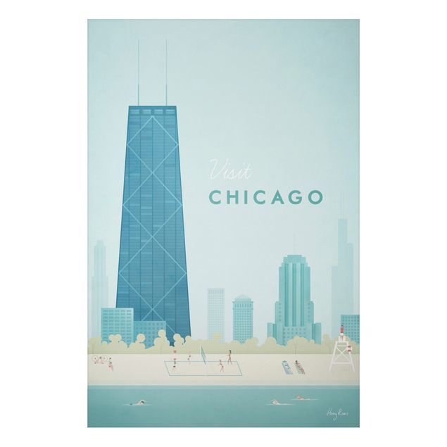 Wandbilder Architektur & Skyline Reiseposter - Chicago