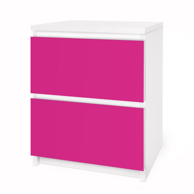 Möbelfolie für IKEA Malm Kommode - Selbstklebefolie Colour Pink