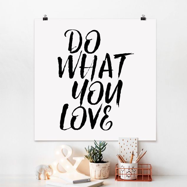 Poster mit Spruch Do what you love