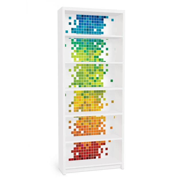 Küche Dekoration Pixel-Regenbogen