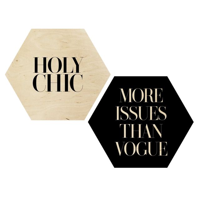 Wandbild Holz Holy Chic & Vogue