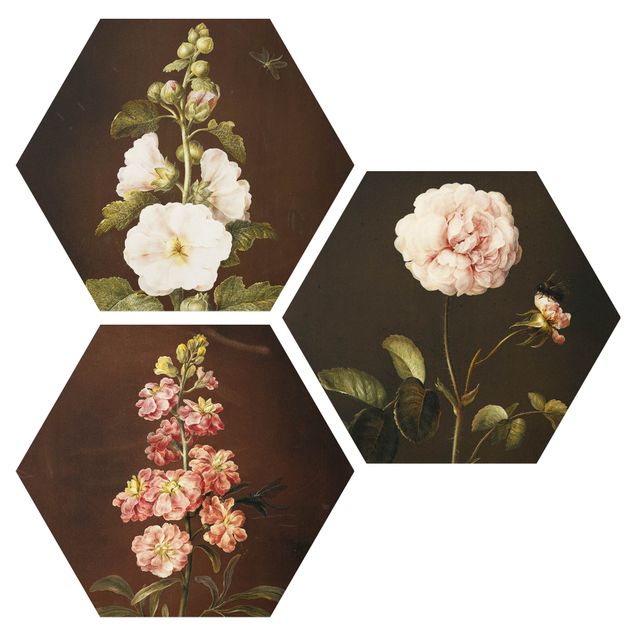 Wandbilder Blumen Barbara Regina Dietzsch - Rosen und Levkkoje