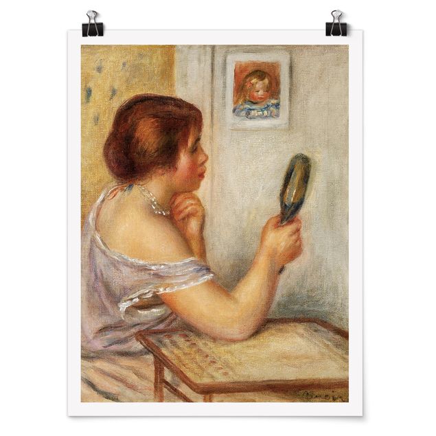Poster Kunstdruck Auguste Renoir - Gabrielle mit Spiegel