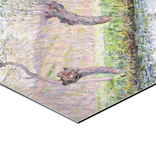 Wandbilder Modern Claude Monet - Weidenbäume Frühling