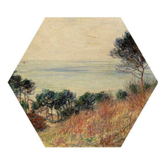 maritime Bilder auf Holz Claude Monet - Küste Varengeville