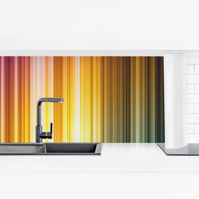 Küchenrückwand Folie Rainbow Light