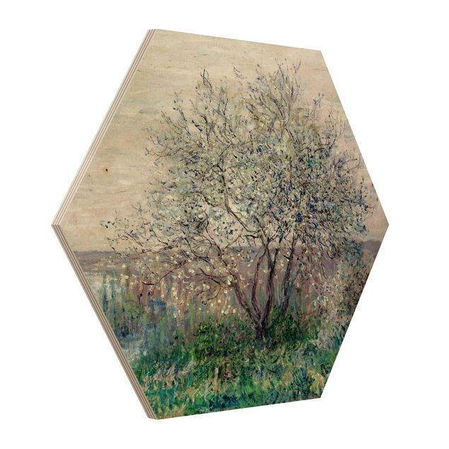 Holzbild Natur Claude Monet - Frühlingsstimmung