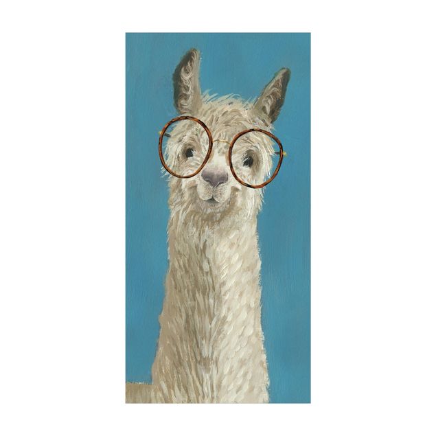 Läufer Lama mit Brille I