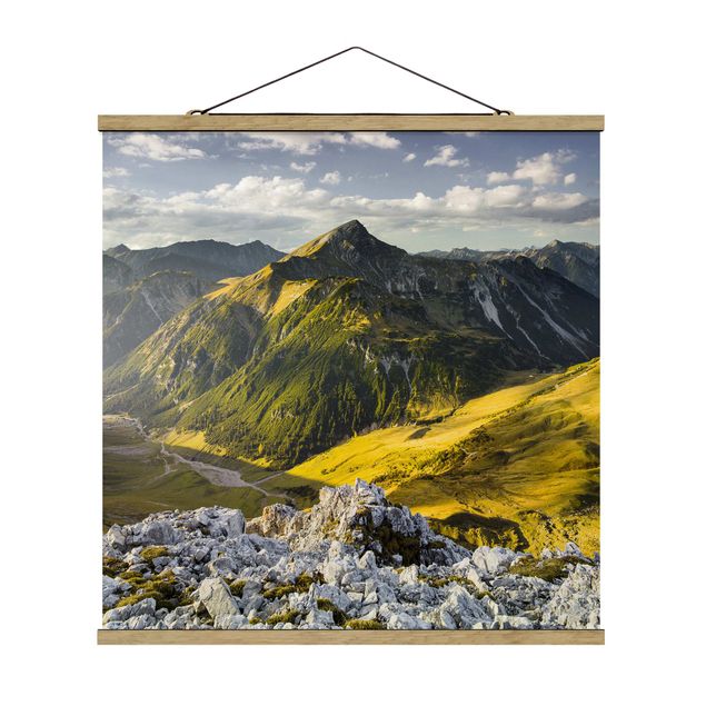 Wandbilder Natur Berge und Tal der Lechtaler Alpen in Tirol
