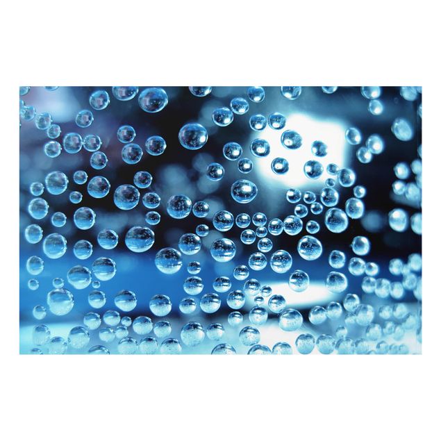 Spritzschutz Glas - Dark Bubbles - Querformat - 3:2
