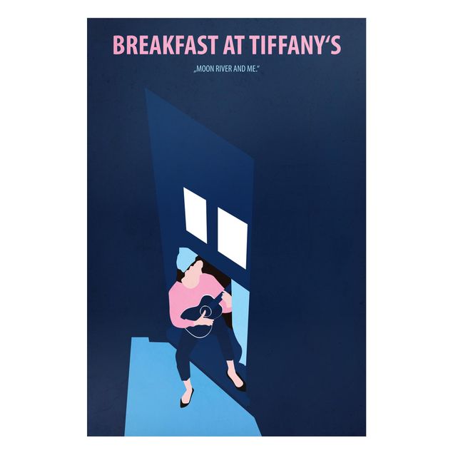 Wandbilder Kunstdrucke Filmposter Breakfast at Tiffany´s
