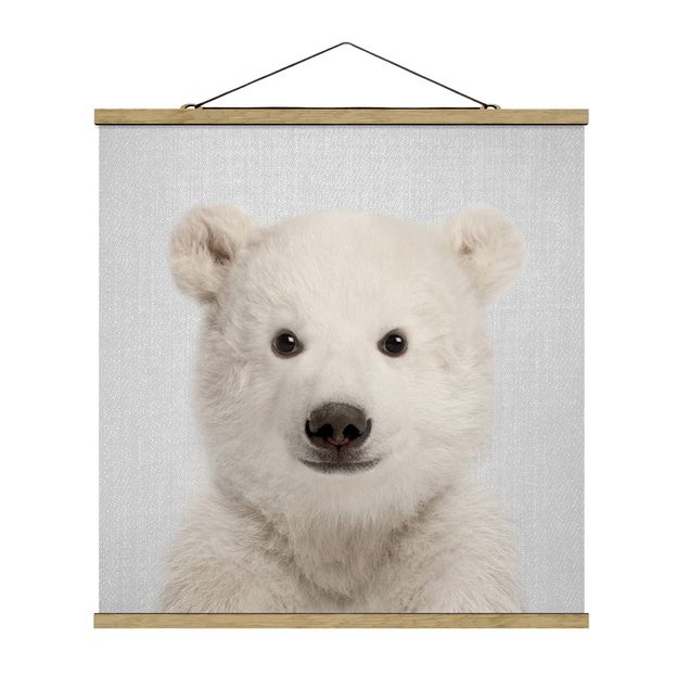 Poster Tiere Baby Eisbär Emil