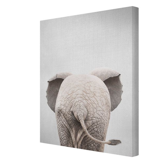 Wandbilder Modern Baby Elefant von hinten