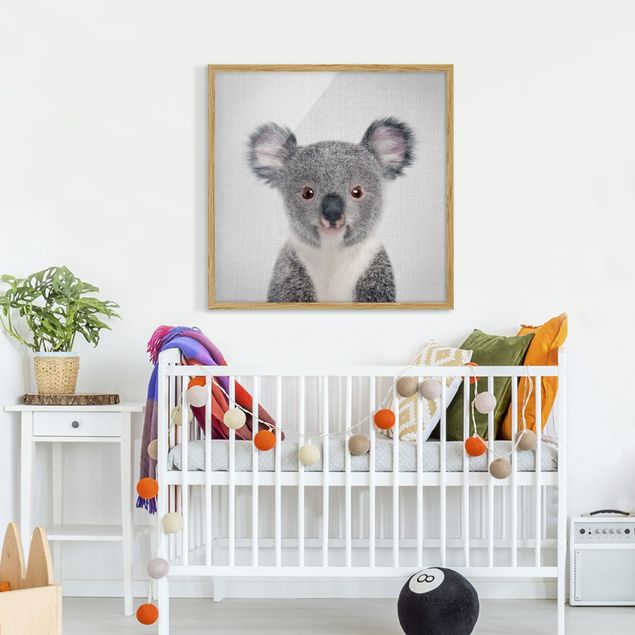 Tierbilder mit Rahmen Baby Koala Klara