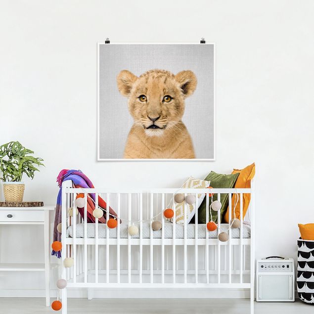 Wandbilder Löwen Baby Löwe Luca