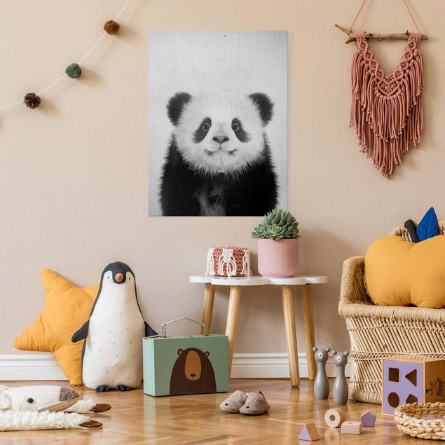 Wandbilder Pandas Baby Panda Prian Schwarz Weiß