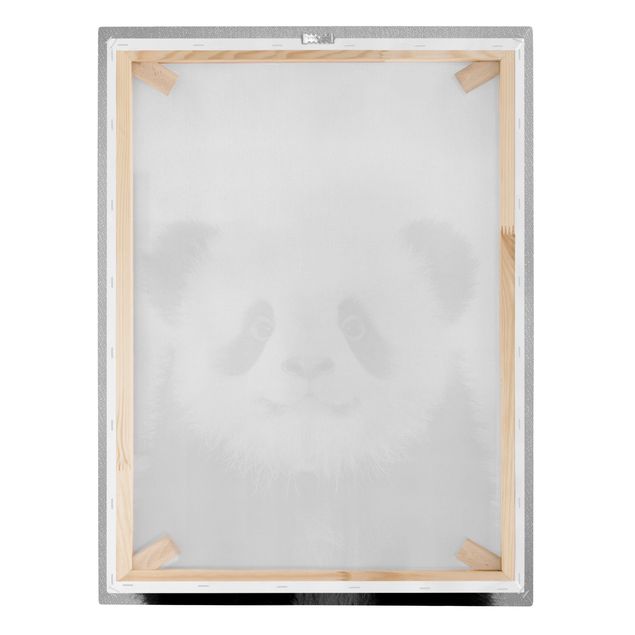 Gal Design Drucke Baby Panda Prian Schwarz Weiß