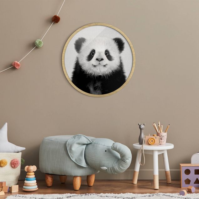 Wandbilder Pandas Baby Panda Prian Schwarz Weiß