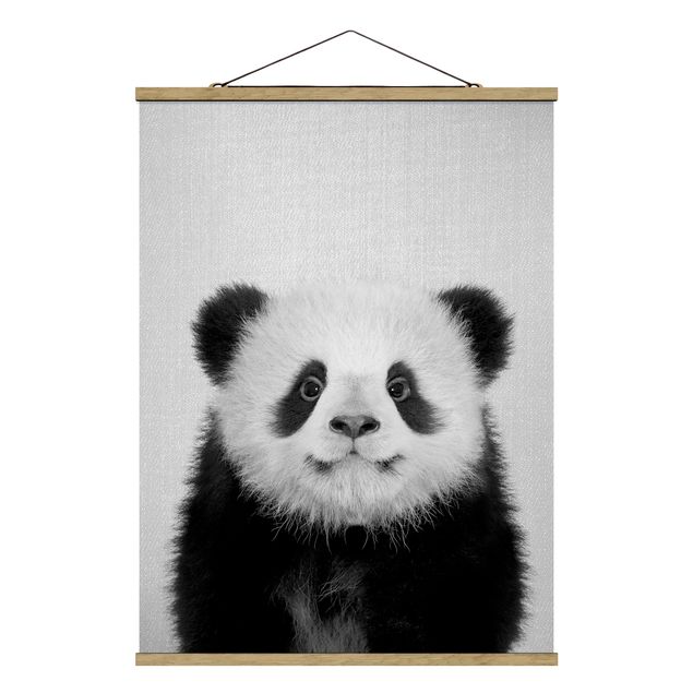 Wandbilder Tiere Baby Panda Prian Schwarz Weiß