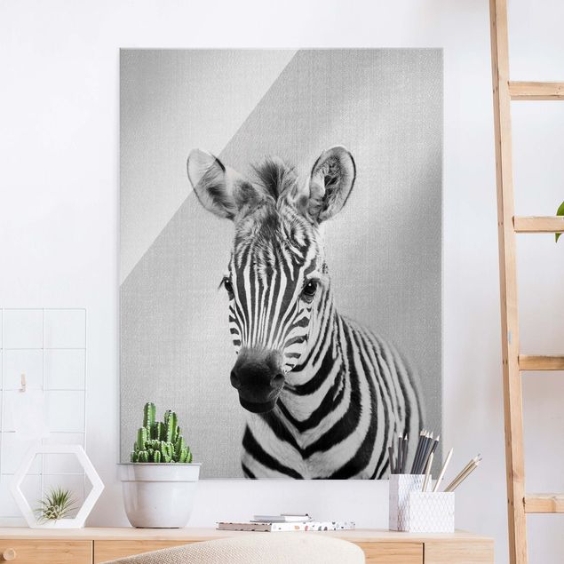 Deko Kinderzimmer Baby Zebra Zoey Schwarz Weiß
