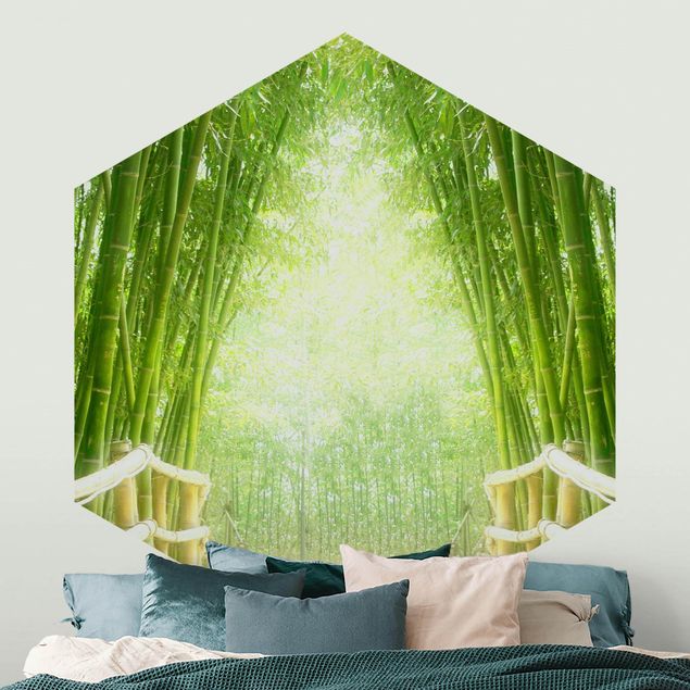 3D Fototapete Bamboo Way