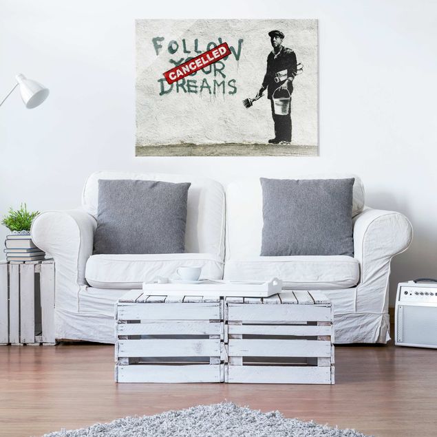 Wandbilder Modern Follow Your Dreams - Brandalised ft. Graffiti by Banksy
