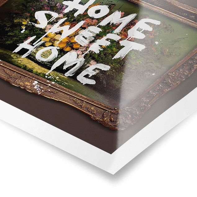 Poster - Banksy - Home sweet home - Querformat 4:3