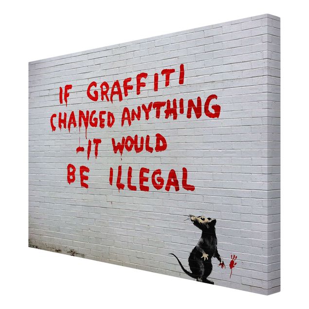 Leinwandbilder kaufen If Graffiti Changed Anything - Brandalised ft. Graffiti by Banksy