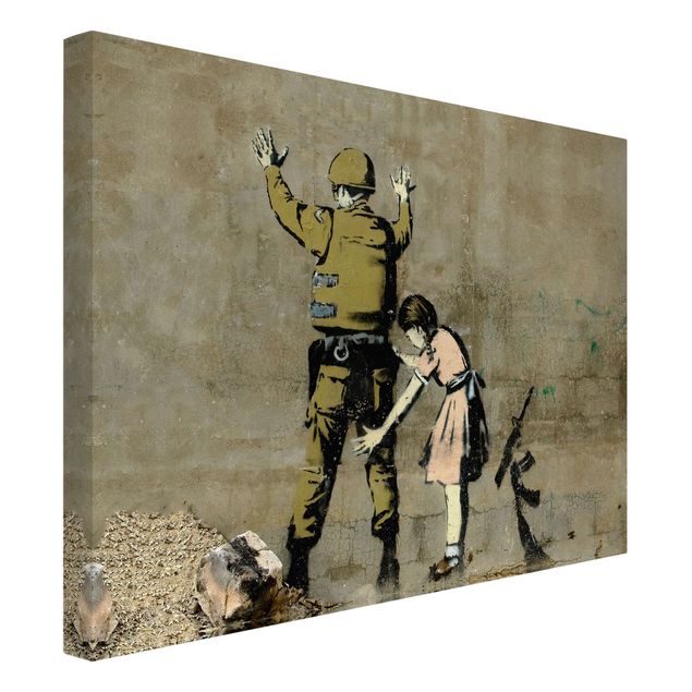 Wandbilder Soldat und Mädchen - Brandalised ft. Graffiti by Banksy