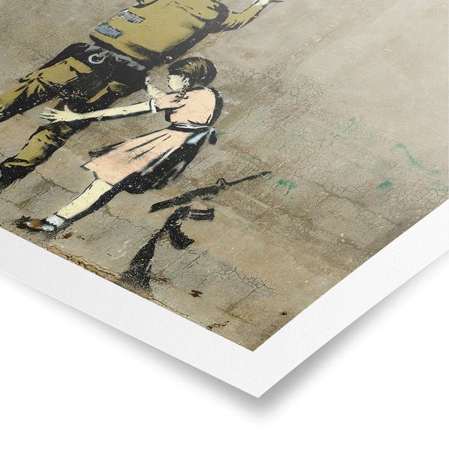 Poster kaufen Soldat und Mädchen - Brandalised ft. Graffiti by Banksy