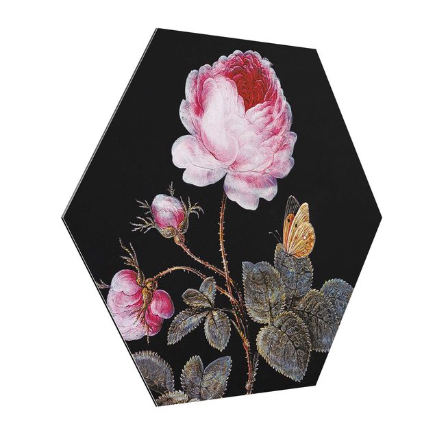 Wandbilder Floral Barbara Regina Dietzsch - Die hundertblättrige Rose