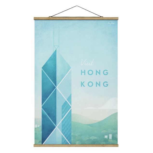 Wandbilder Kunstdrucke Reiseposter - Hong Kong