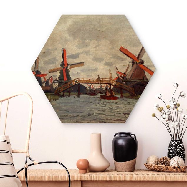 Küchen Deko Claude Monet - Windmühlen Zaandam