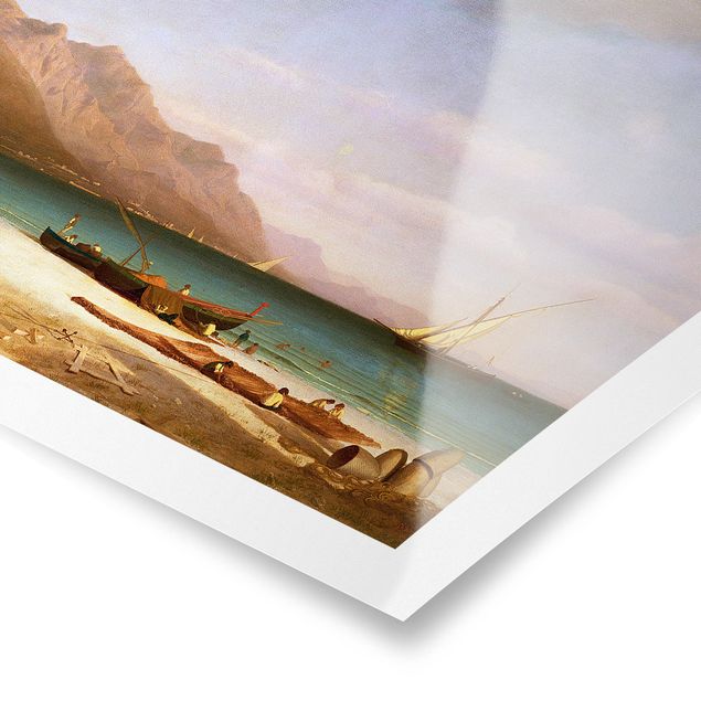 Wandbilder Strände Albert Bierstadt - Der Golf von Salerno