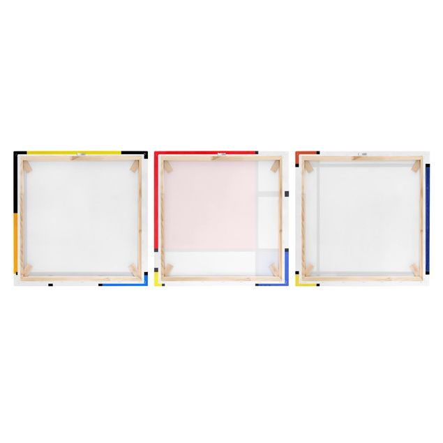 Wandbilder Kunstdrucke Piet Mondrian - Quadratische Kompositionen