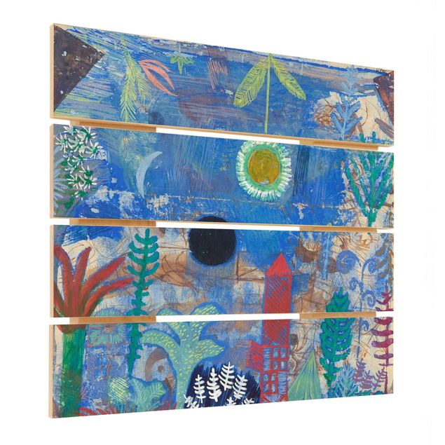 Holzbilder Paul Klee - Versunkene Landschaft
