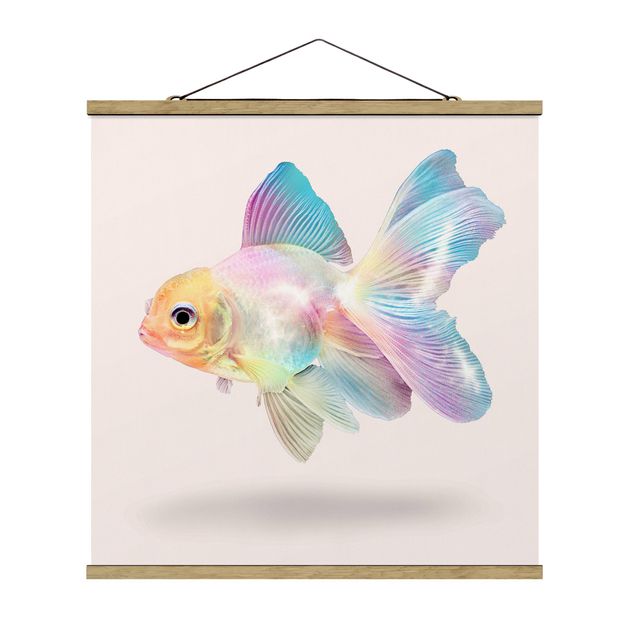 Wandbilder Modern Fisch in Pastell