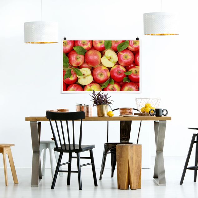 Wandbilder Modern Saftige Äpfel