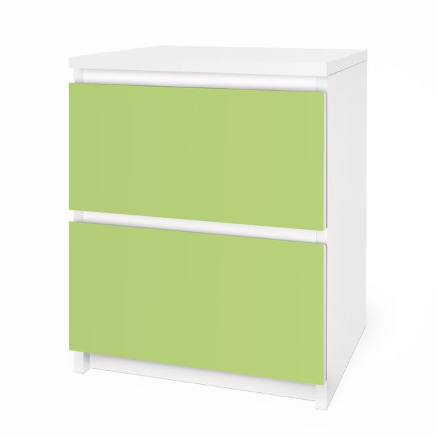 Möbelfolie für IKEA Malm Kommode - Selbstklebefolie Colour Spring Green