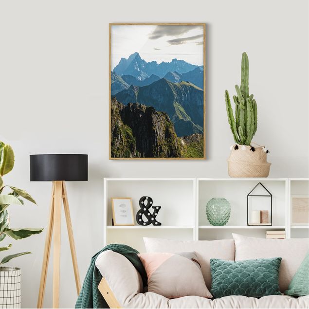 Wandbilder Landschaften Berge auf den Lofoten