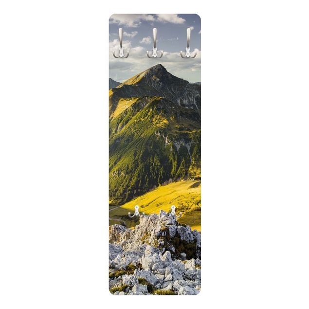 Rainer Mirau Kunstdrucke Berge und Tal der Lechtaler Alpen in Tirol