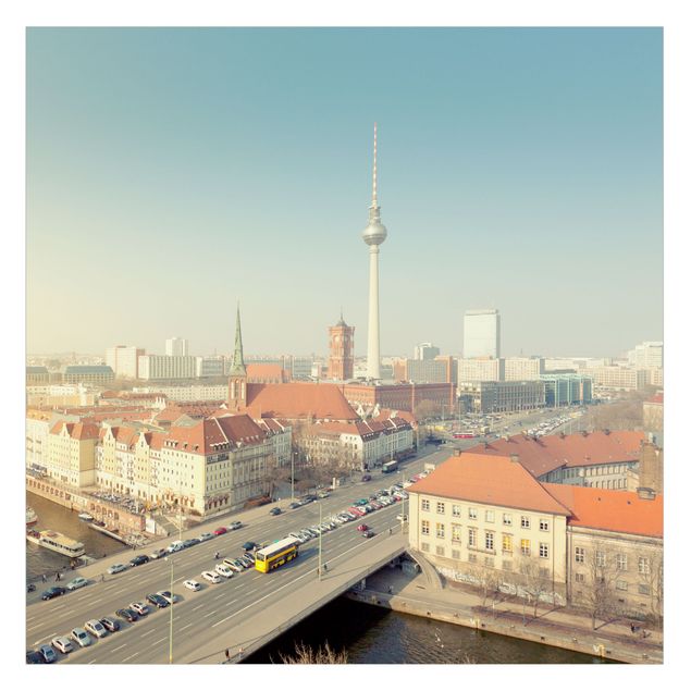 Fensterfolie - Sichtschutz - Berlin am Morgen - Fensterbilder