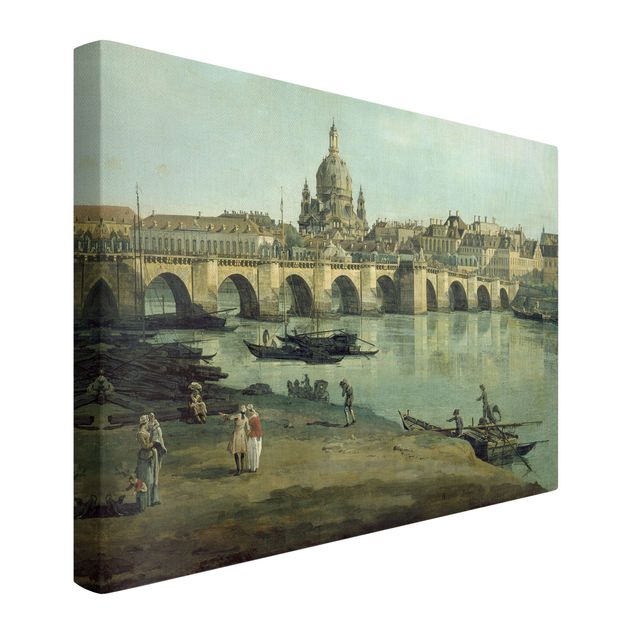 Wandbilder Kunstdrucke Bernardo Bellotto - Dresden vom rechten Elbufer