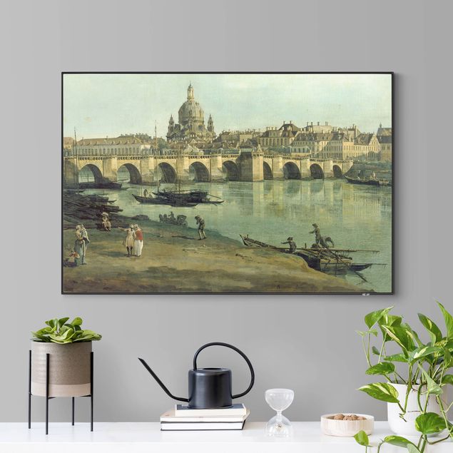 Post Impressionismus Bilder Bernardo Bellotto - Dresden vom rechten Elbufer