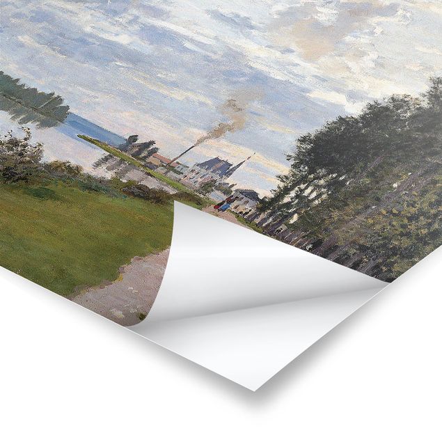 Wandbilder Kunstdrucke Claude Monet - Ufer Argenteuil