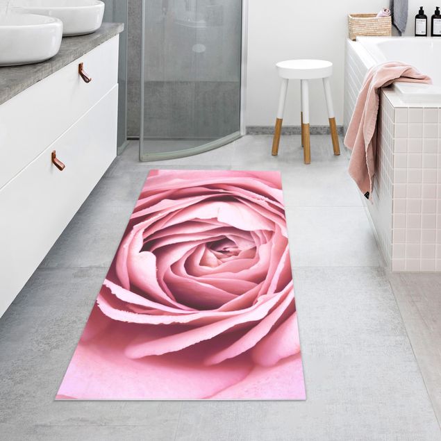teppich für balkon Rosa Rosenblüte