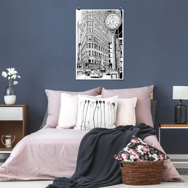 Wandbilder Architektur & Skyline City Study - Flatiron Building