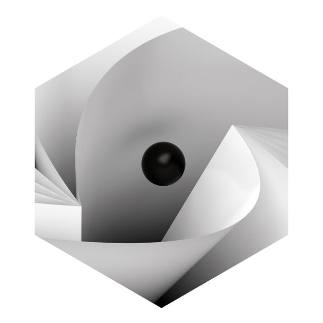 Hexagon Mustertapete selbstklebend - Big Eye